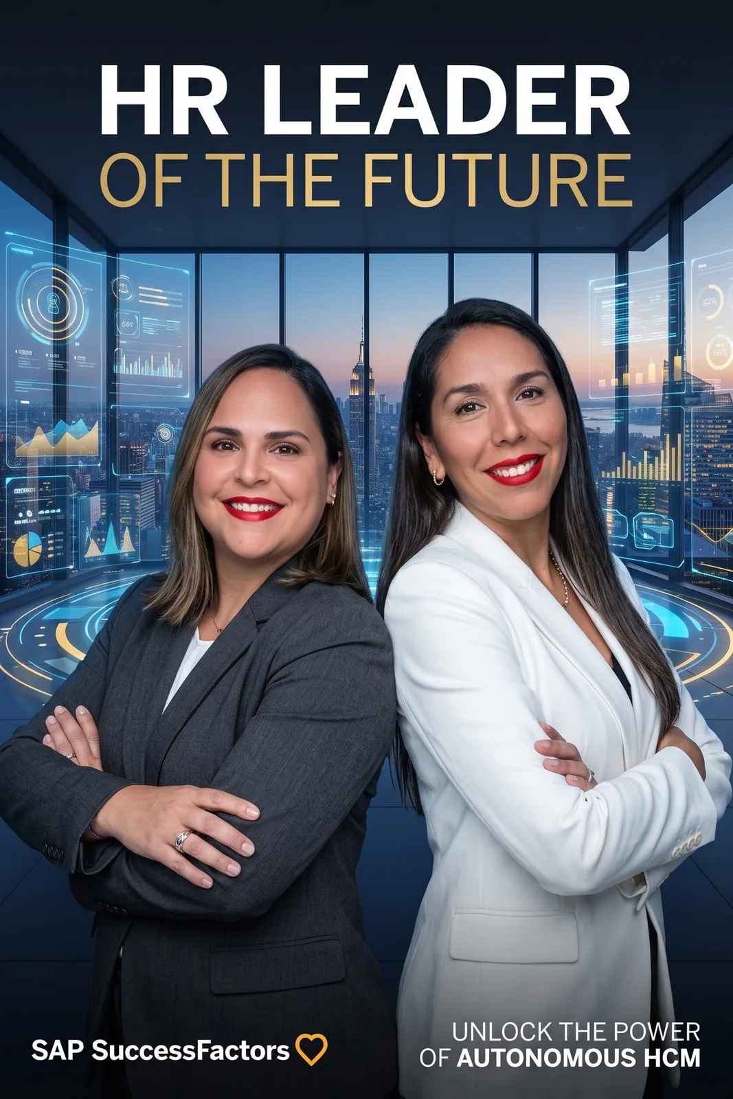 AI poster titled HR Leader of the Future with SAP SuccessFactors branding